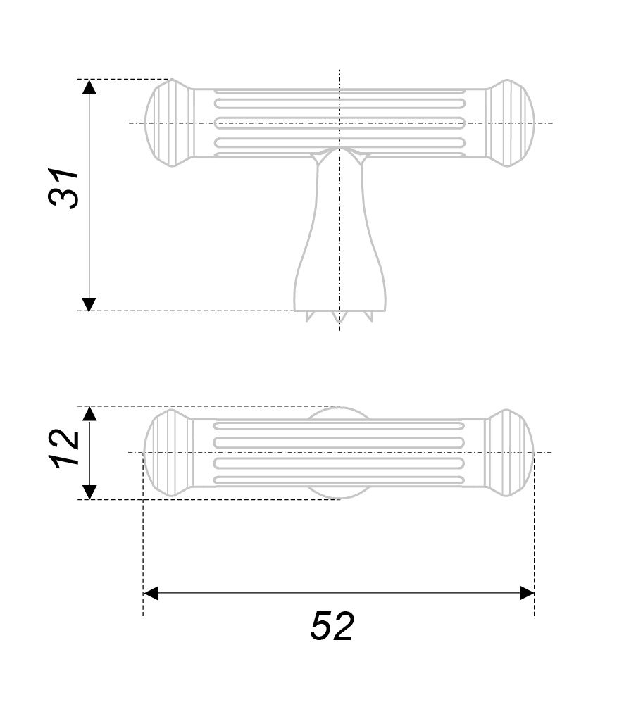 картинка Мебельная ручка RIGATA RC531MAB.1 от магазина DFCH 