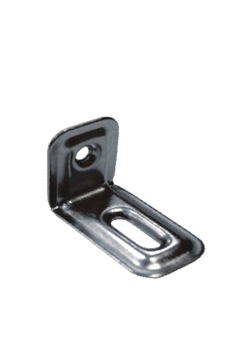 картинка Уголок метал. №501 регулир. на 2 самореза (28х38х23 мм) покрытие цинк от магазина DFCH 