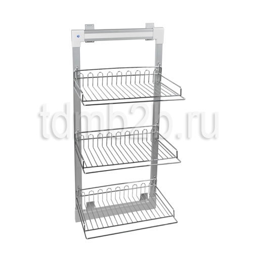 картинка Выдвижная рама с полками/Обувница 3 уровня, бок.крепл. SB-BK-O3/1000х300x460мм от магазина DFCH 