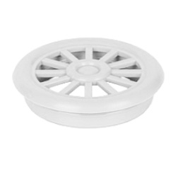 Вентиляц. решётка круглая D40мм пластик, белая купить по цене от  в Петербурге и Москве
