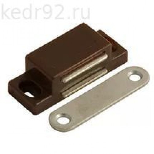 Магнитная защёлка с планкой 45х15х13 мм, коричневая купить по цене от  в Петербурге и Москве
