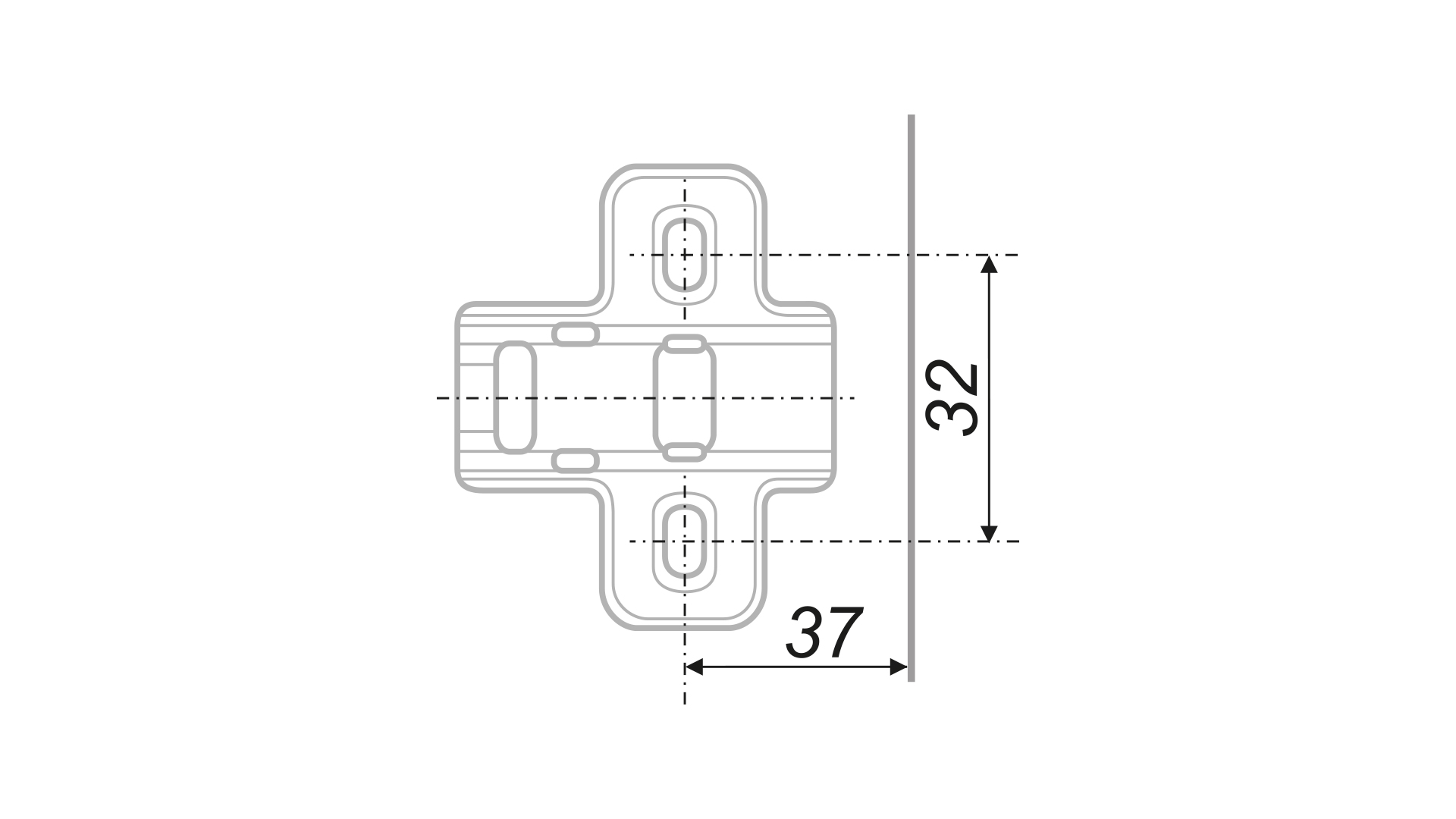 картинка Мебельная петля H302A02/2412 от магазина DFCH 