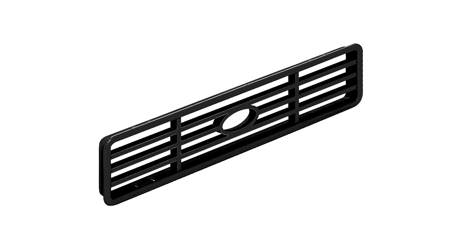 Вентиляц. решётка 170х40мм пластик 260110NR, чёрная (Италия) купить по цене от  в Петербурге и Москве
