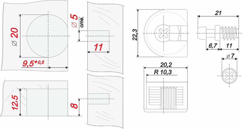 картинка Стяжка B-fix ST01/49/3/GR/01 от магазина DFCH 