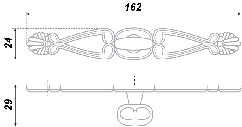 картинка Мебельная ручка RC026AB.3 от магазина DFCH 