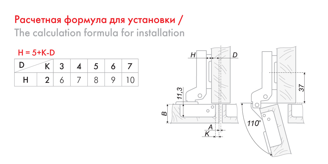картинка Мебельная петля без пружины LIBERTY H691B02/0112 от магазина DFCH 