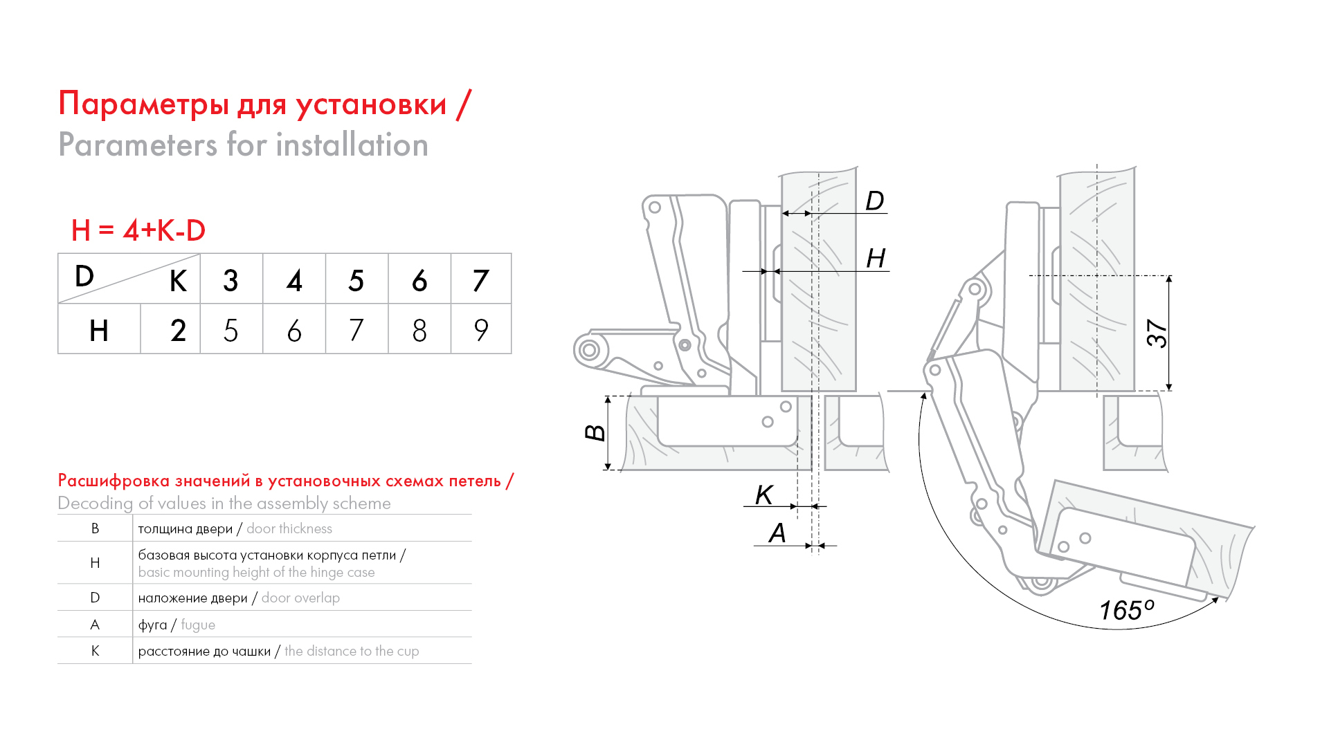 картинка Мебельная петля H600B02/0112 от магазина DFCH 