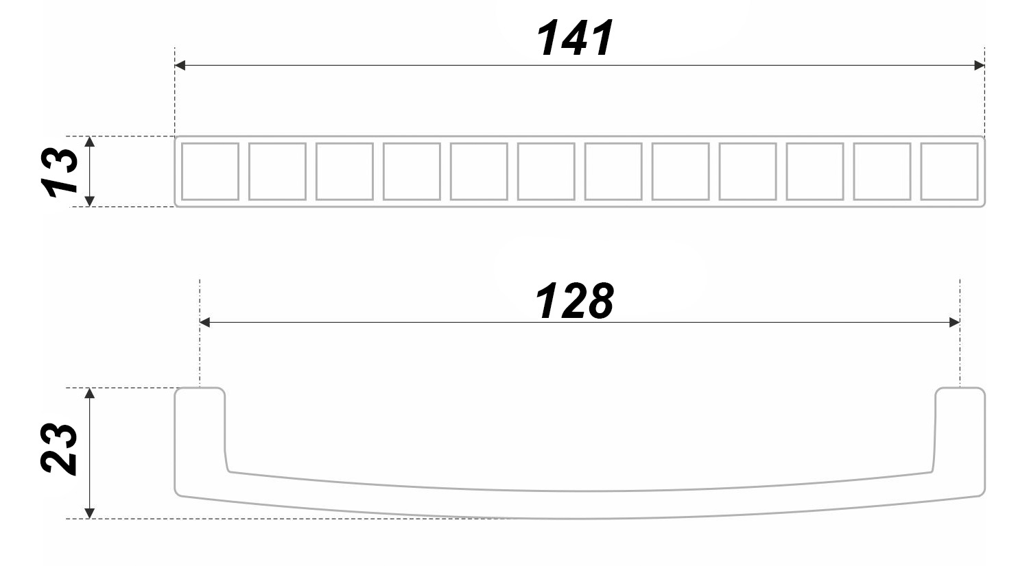 картинка Мебельная ручка DONNA RS120MAB/Bg.4/128 от магазина DFCH 