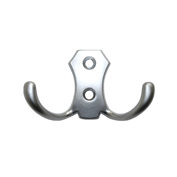 картинка 97362 Крючок 5505, 2-х рожковый, мат. хром Россия от магазина DFCH 