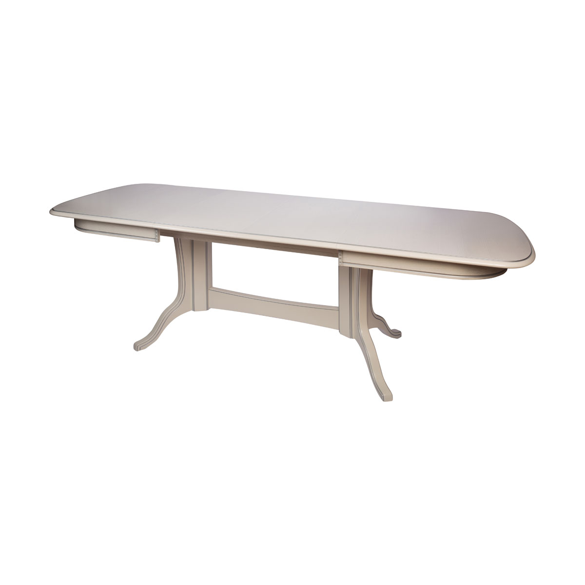 картинка Стол Лира-3 1600(2050/2500)*900*785 с патиной (тон 3М с серебряной патиной) от магазина DFCH 