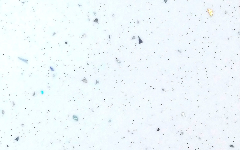 картинка Мебельный щит(ДСП, 3 000, 600, 6, 55, глянец)   Ледяная искра белая с мет оверлеем от магазина DFCH 