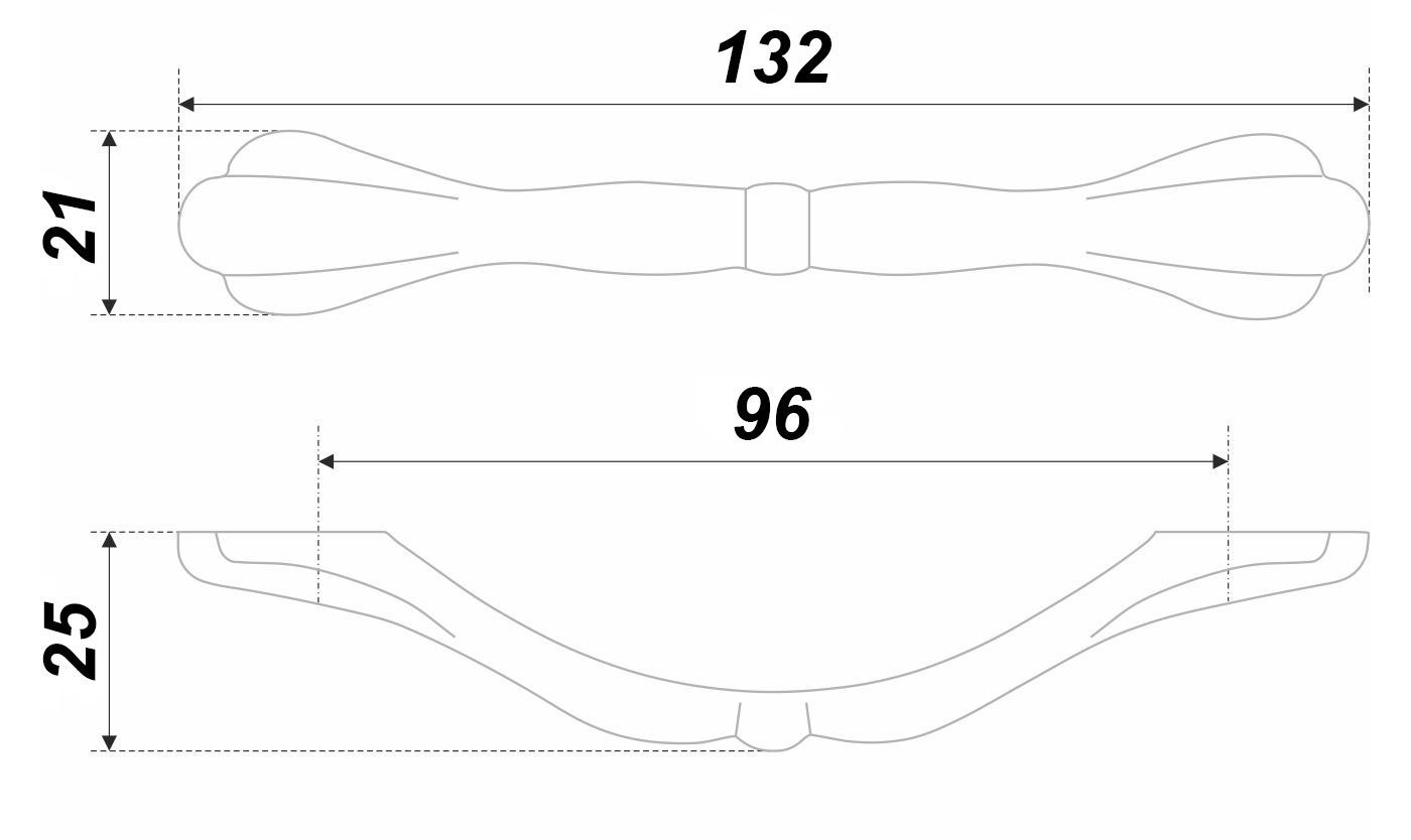 картинка Мебельная ручка ZOE RS441CP.3/96 от магазина DFCH 