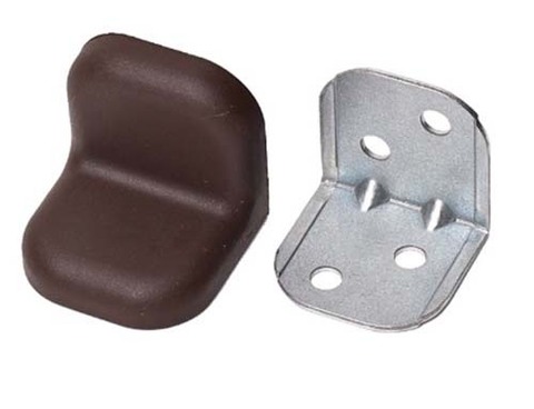 картинка Уголок крепежный мебельный 24х24х25х1,2мм УКБ 11 - венге  (4) от магазина DFCH 