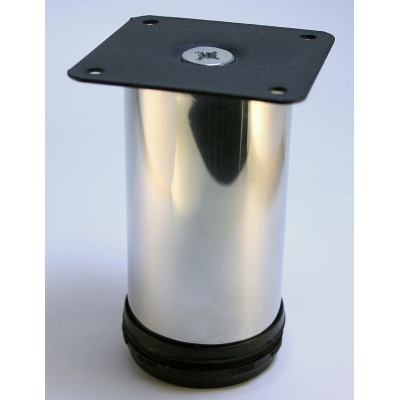 Опора мебельная металическая регулир.хром  d-50мм, H-100 купить по цене от  в Петербурге и Москве
