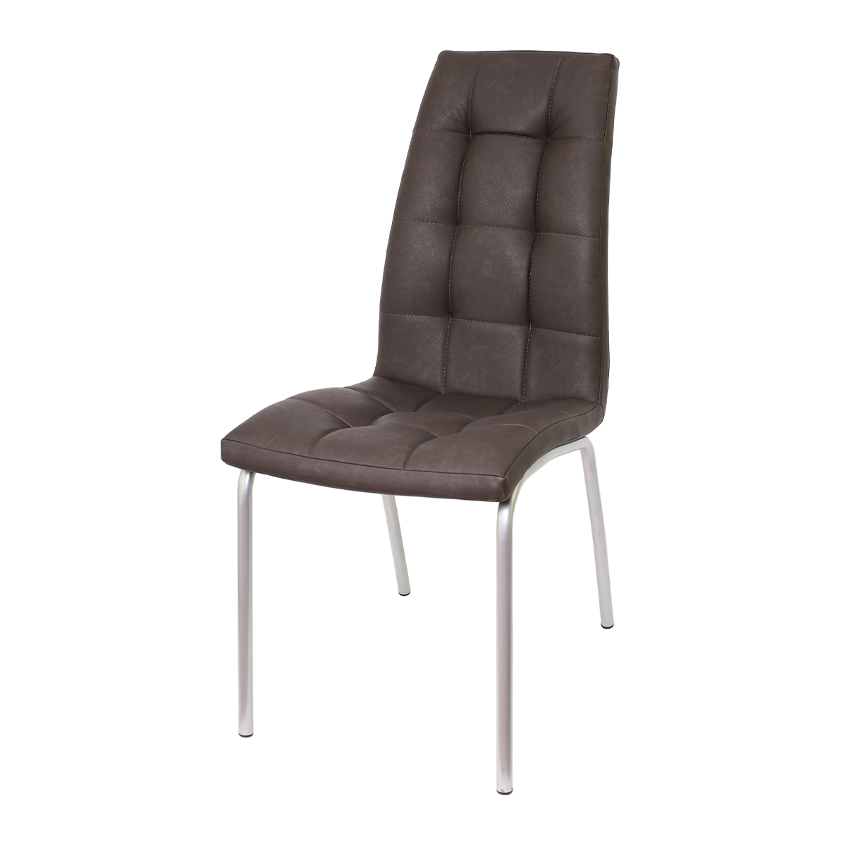 картинка Стул Сохо (каркас серый к/з коричневый) от магазина DFCH 