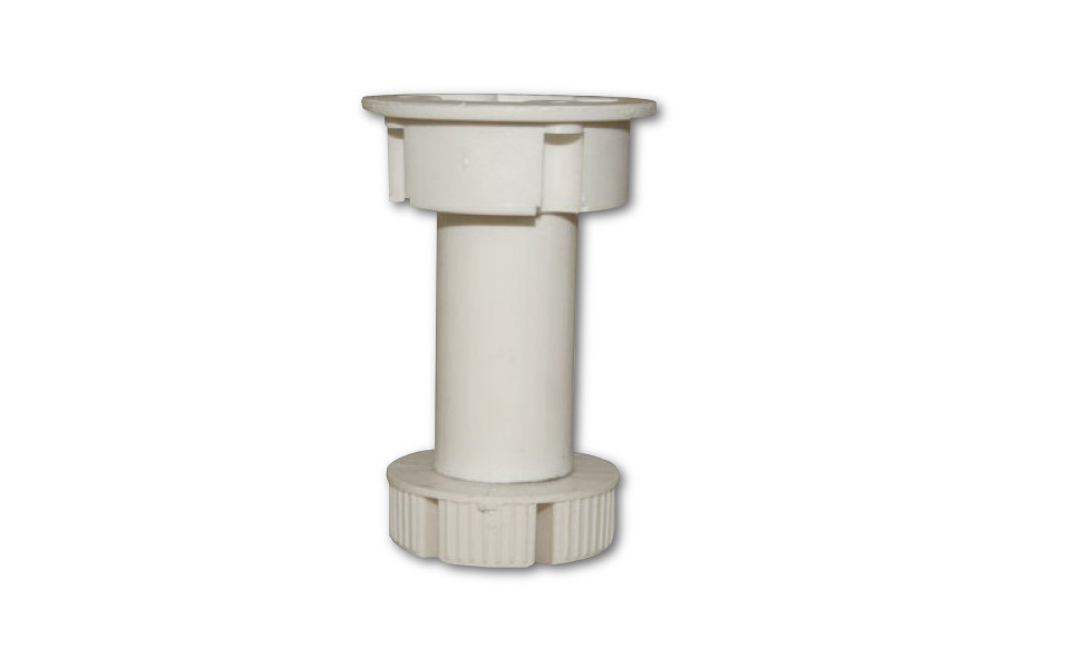 Ножка для цоколя ПВХ (ПАРА в к-те с клипсой) 150-175мм белая купить по цене от  в Петербурге и Москве
