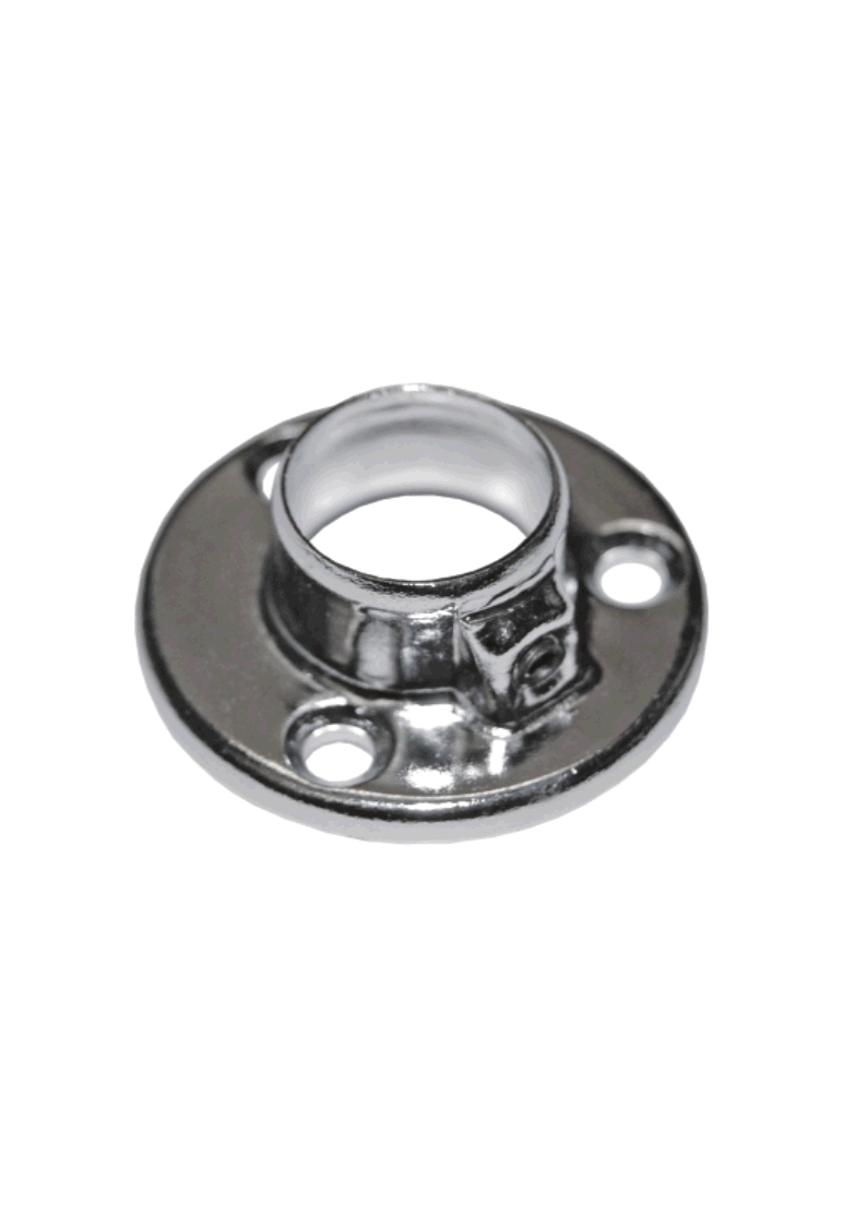 картинка ДЕРЖАТЕЛЬ для трубы 25мм фланц. с фиксат хром от магазина DFCH 