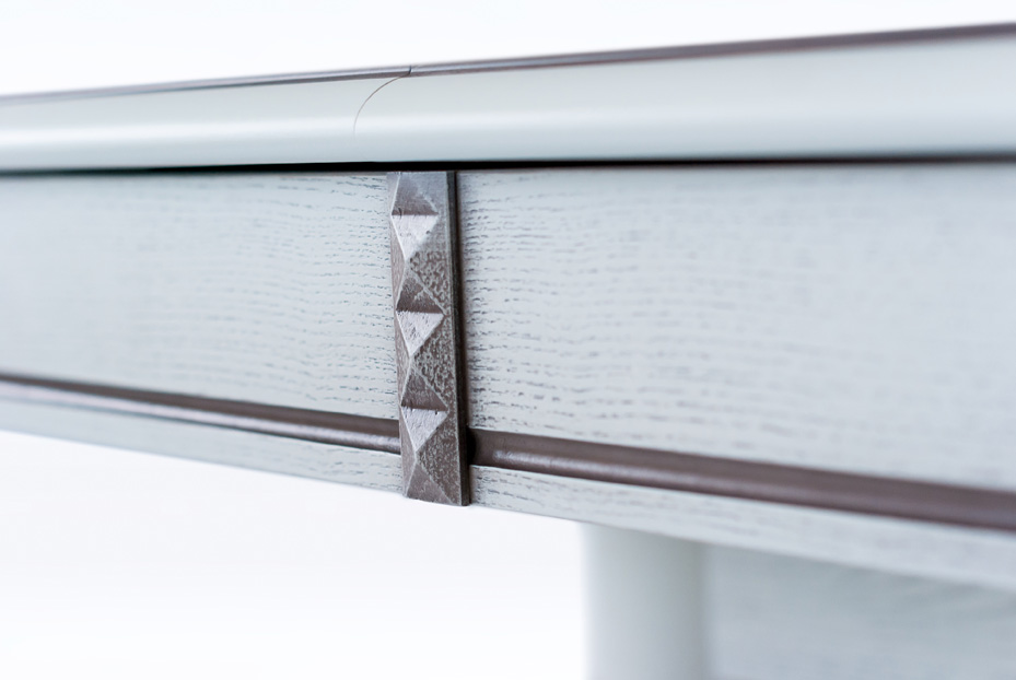 картинка Стол Лира-4 (трансформер) 1250(1600)*800*620(780) с патиной (тон 1 с коричневой патиной) от магазина DFCH 