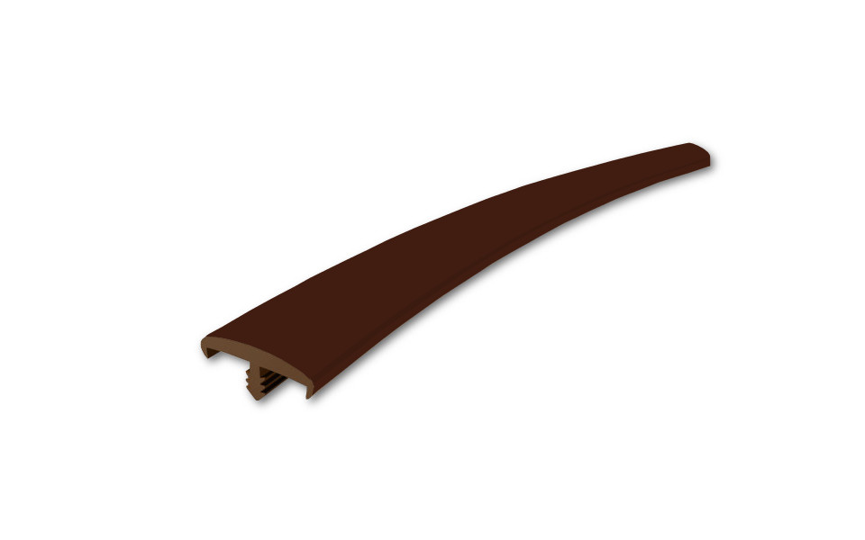 картинка Коричневый профиль ПВХ П-обр. с обхватом врезной 16мм/50м  Россия от магазина DFCH 