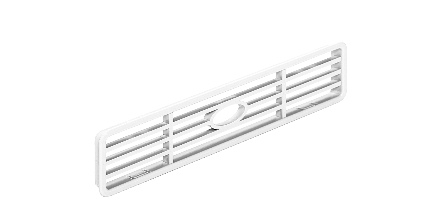 Вентиляц. решётка 170х40мм пластик 260110BI, белая (Италия) купить по цене от  в Петербурге и Москве
