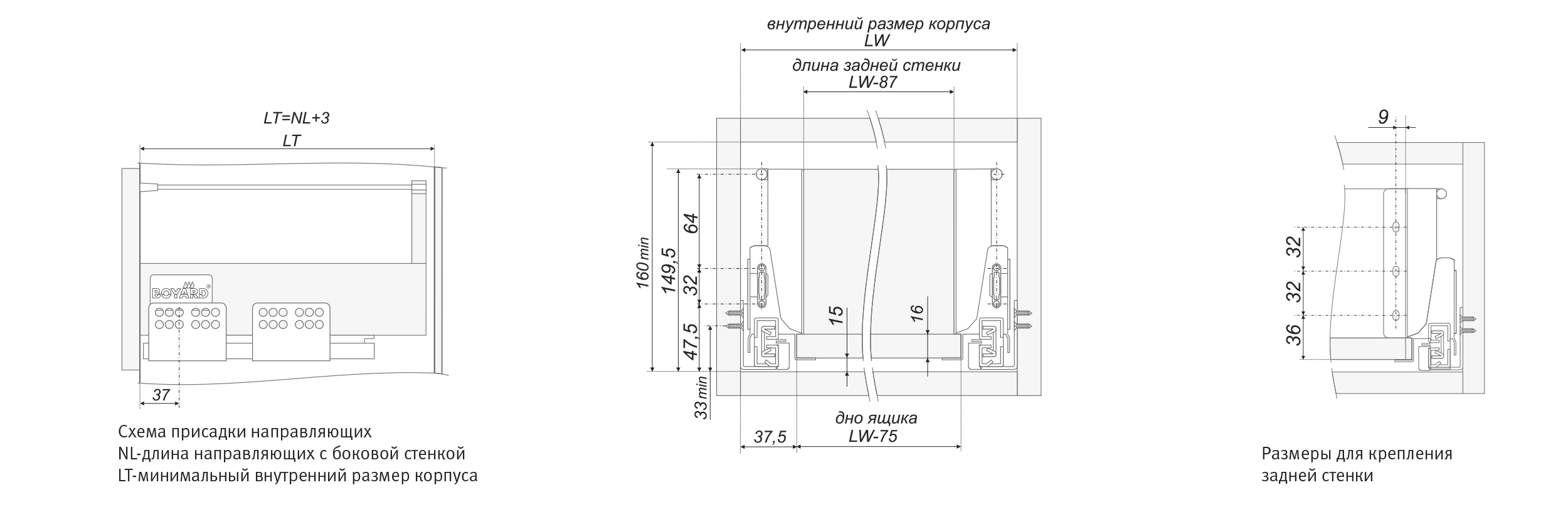 картинка Держатель рейлинга наполнения одинарный SBH36/GR от магазина DFCH 