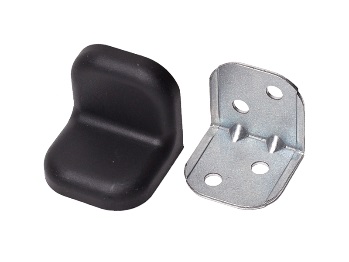 картинка Уголок крепежный мебельный 24х24х25х1,2мм УКБ 10 - черный (2) от магазина DFCH 