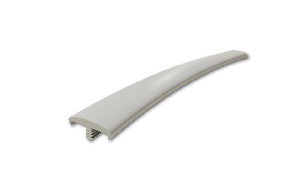 картинка Белый профиль ПВХ П-обр. с обхватом врезной 16мм/50м  огр. годен. от магазина DFCH 