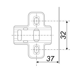картинка Мебельная петля H302C02/2410 от магазина DFCH 