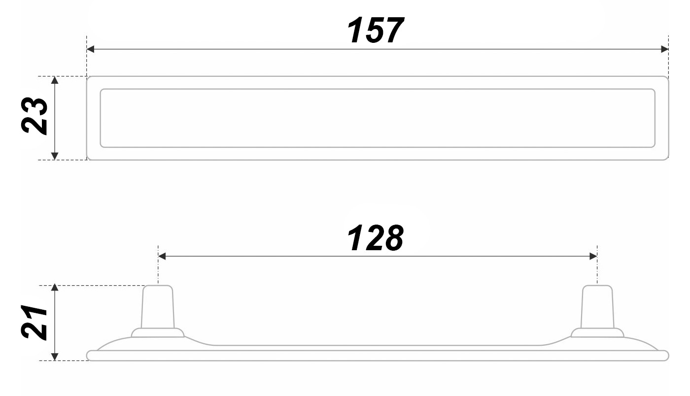 картинка Мебельная ручка TOTEM RS123BAZ.4/128/W от магазина DFCH 