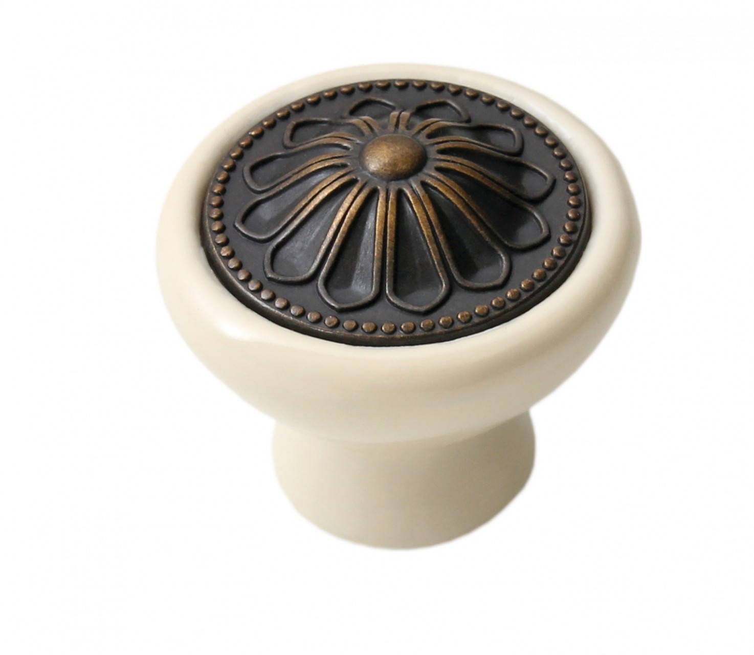 картинка Мебельная ручка CERAMICA RC107AB.4/W от магазина DFCH 