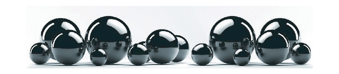 картинка Стеновая панель  Черные шары 2800*610*6   SP097 от магазина DFCH 