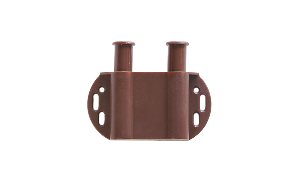 Магнитная защёлка двойная 47x72x17,5 мм, коричневая купить по цене от  в Петербурге и Москве
