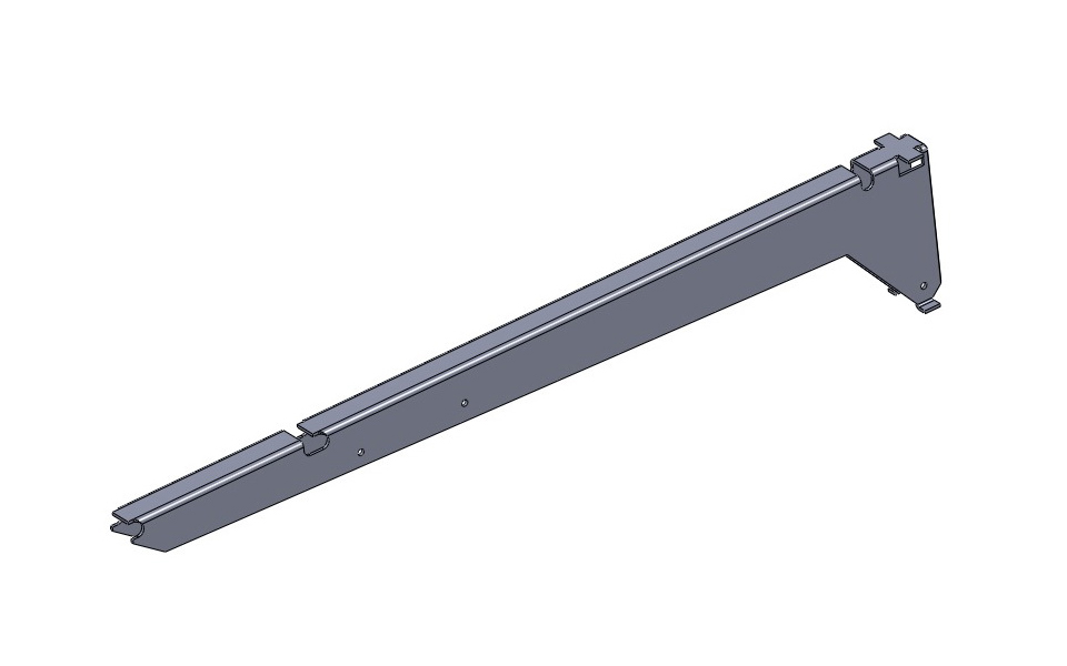 картинка Кронштейн сетчатой полки 400 мм (Металлик) HS007-26 от магазина DFCH 