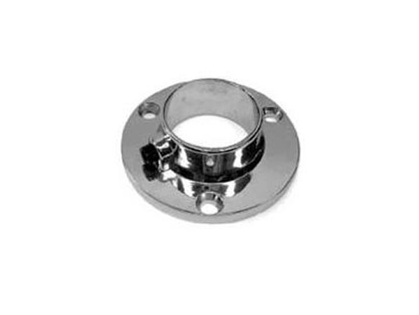 картинка Держатель для трубы 16мм фланц. (38х15мм) с фиксатором хром от магазина DFCH 