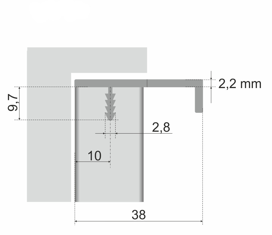 картинка Мебельная ручка RAY RT009SST.1/000/400 от магазина DFCH 