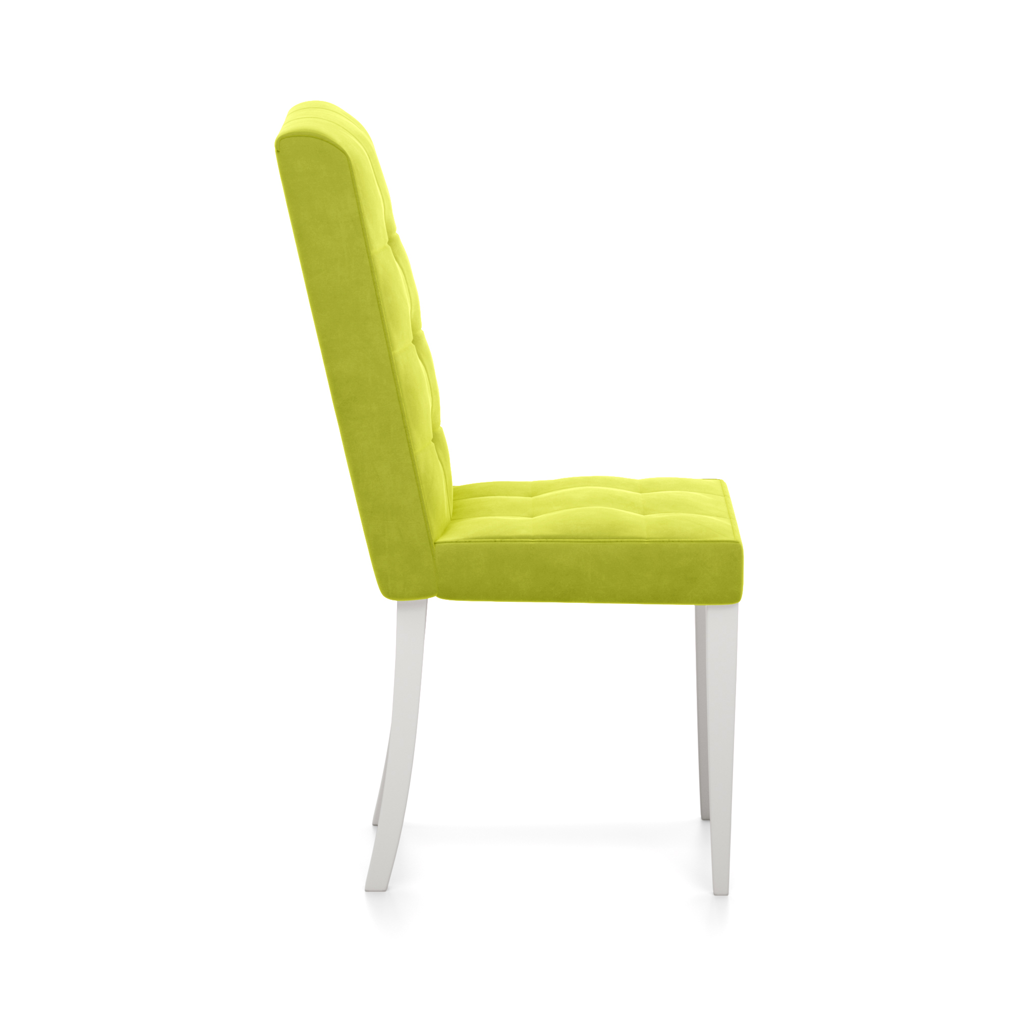 картинка Стул Сити велюр (ноги Белые тк лайм) от магазина DFCH 