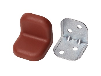 картинка Уголок крепежный мебельный 24х24х25х1,2мм УКБ 06 - красное дерево темн. (8) от магазина DFCH 