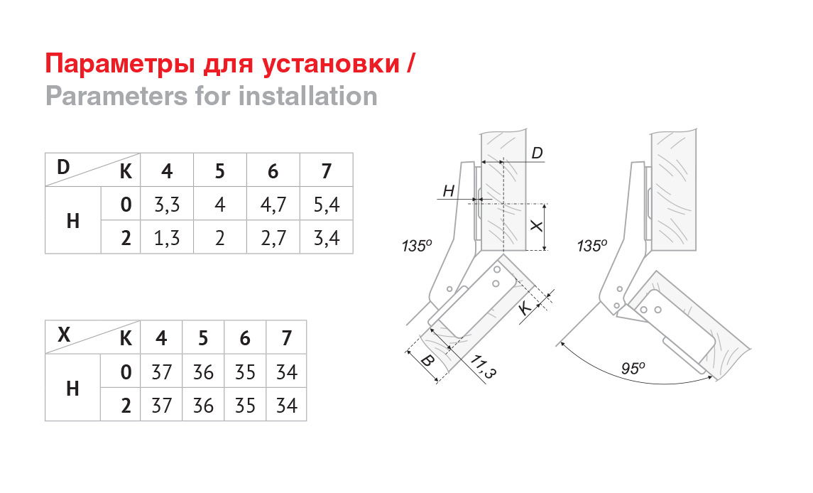 картинка Мебельная петля H641C02/2110 от магазина DFCH 