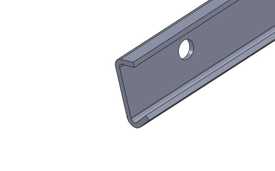 картинка Рейка базовая 1500 мм (Белый) HS004-01 от магазина DFCH 