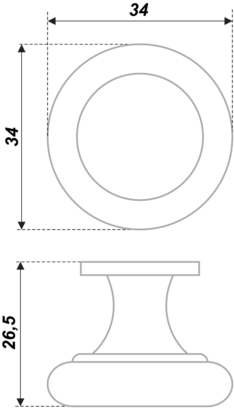 картинка Мебельная ручка MONO RC414BAP.5 от магазина DFCH 