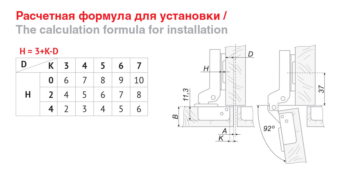картинка Мебельная петля H401B21/0410 от магазина DFCH 