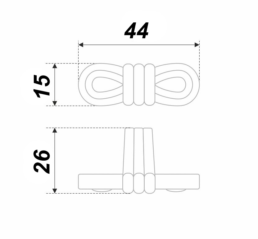картинка Мебельная ручка OLIVIA RC454MAB.4 от магазина DFCH 