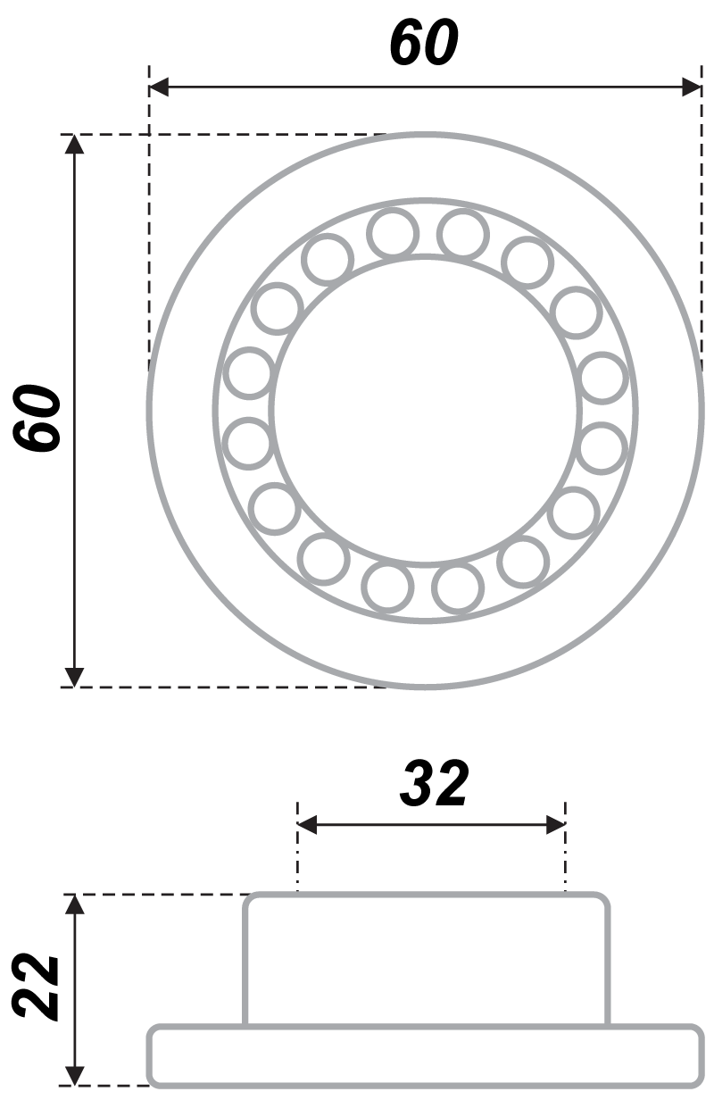 картинка Мебельная ручка RS265SC.4/32 от магазина DFCH 