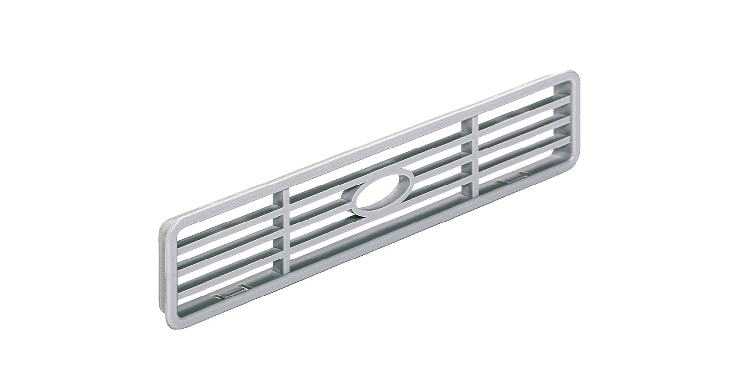 Вентиляц. решётка 170х40мм пластик 260110GA, серая (Италия) купить по цене от  в Петербурге и Москве
