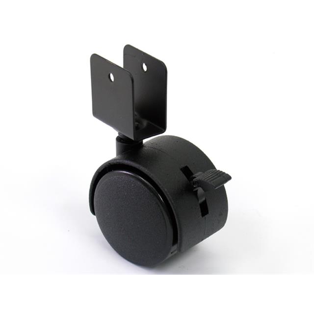 Колесная опора U-образн. D50мм со стопором черная (Россия) купить по цене от  в Петербурге и Москве
