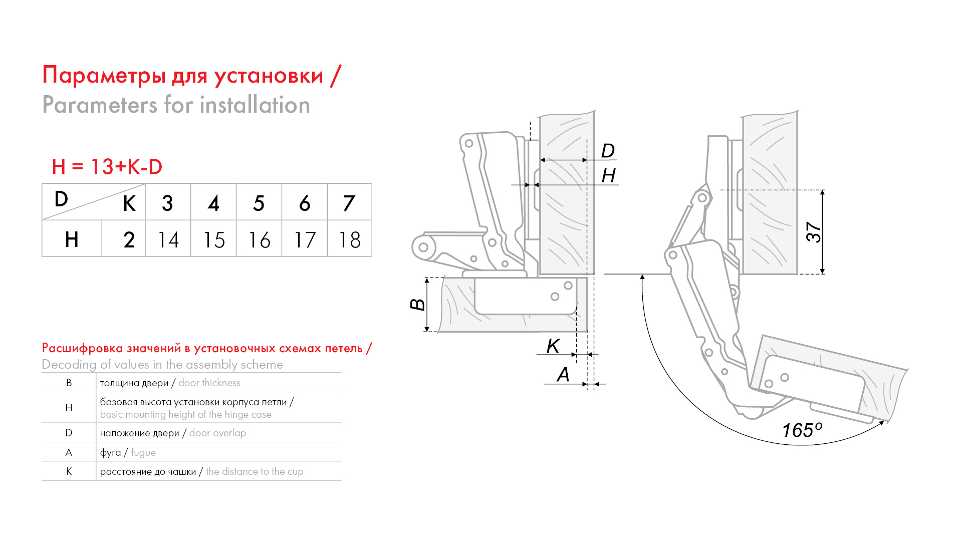 картинка Мебельная петля H600A02/0112 от магазина DFCH 