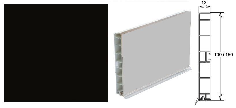 Цоколь пластиковый 4000*100*14 чёрный Ограниченно годен купить по цене от  в Петербурге и Москве
