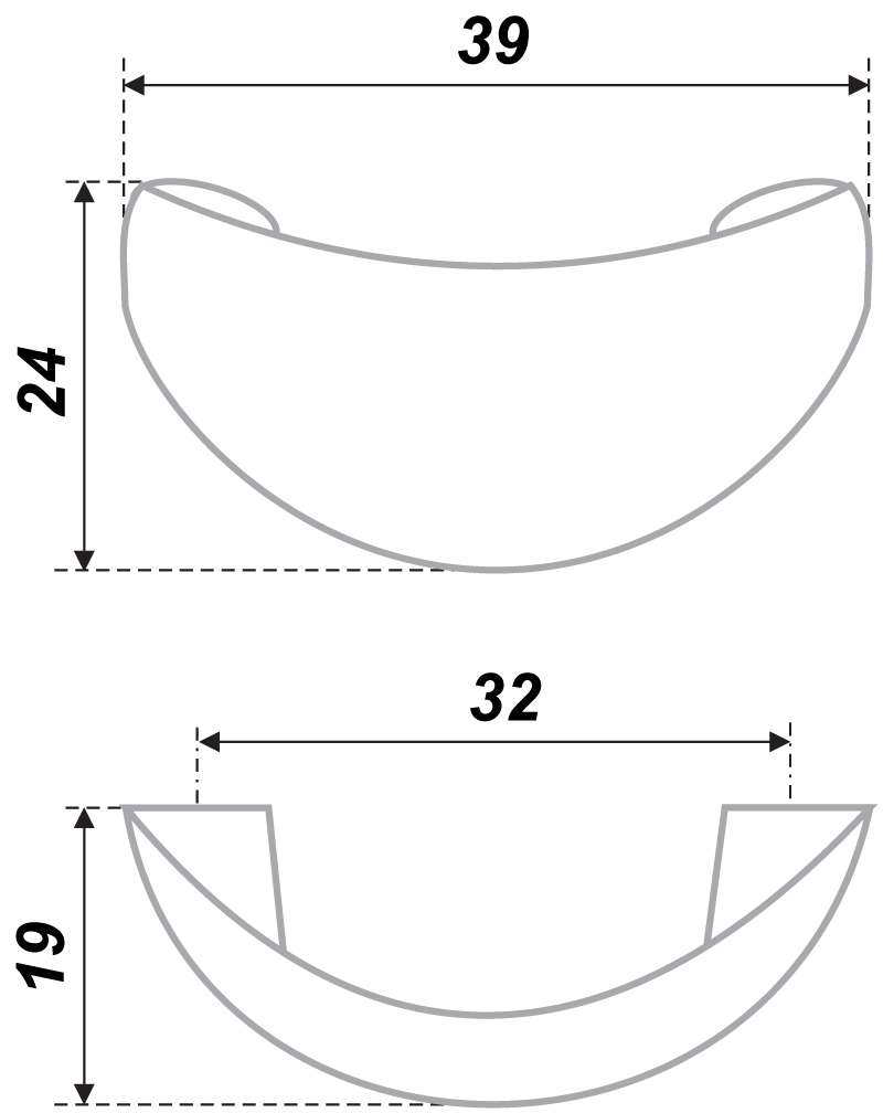 картинка Мебельная ручка RS001SG.3/32 от магазина DFCH 