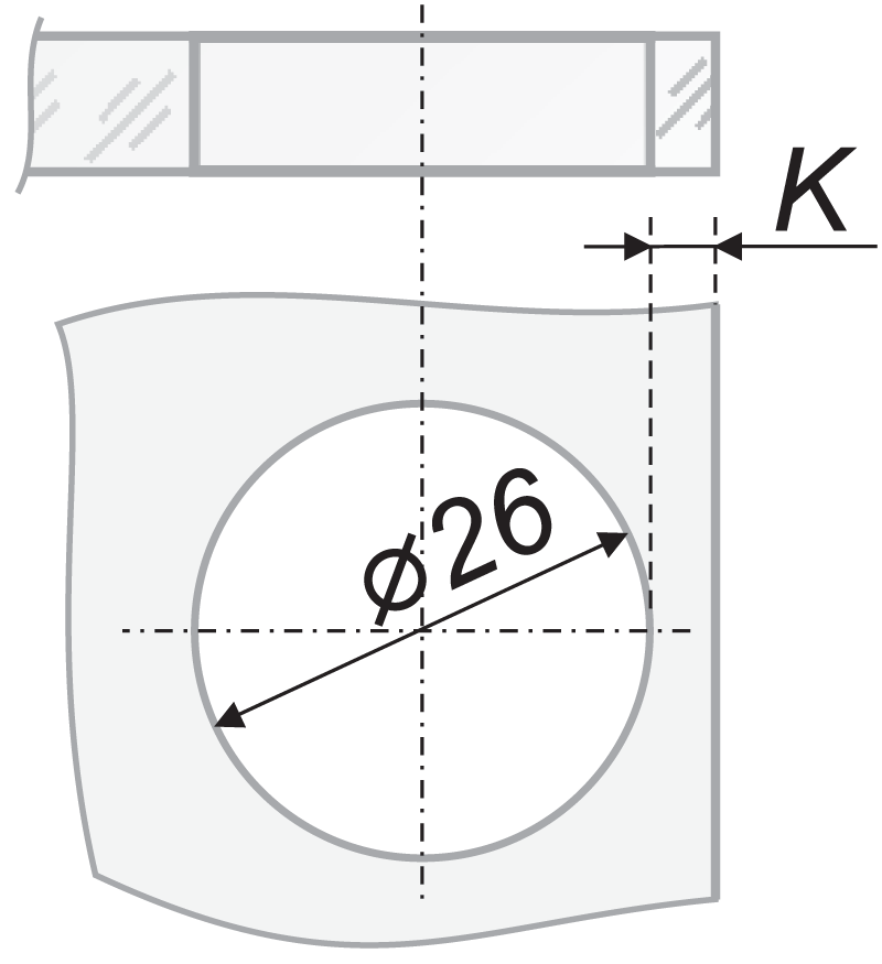 картинка Мебельная петля H504B/2310 от магазина DFCH 