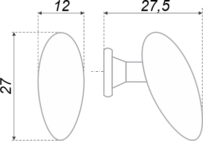 картинка Мебельная ручка RC003CP.4 от магазина DFCH 